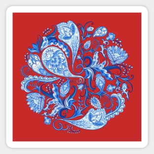 Paisley decorative pattern Sticker